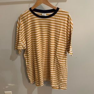 mens striped urban tee